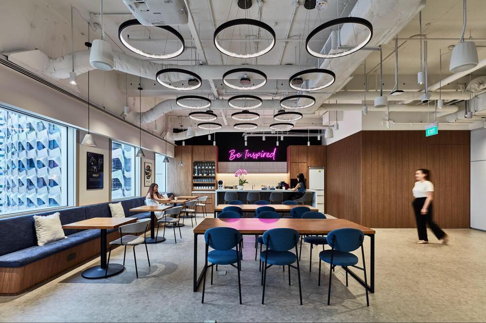 blue office ideas