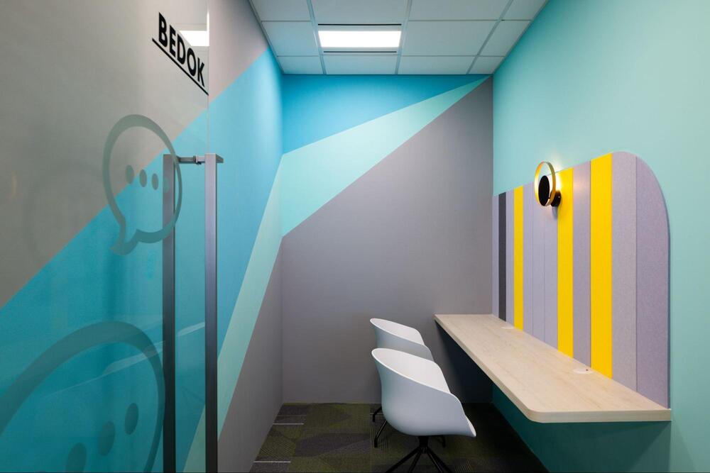 blue office design ideas