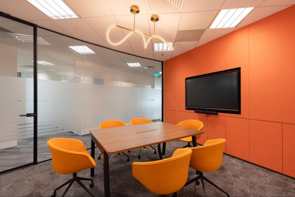 orange office design