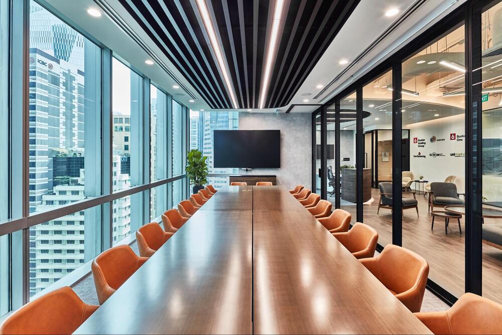 orange office design